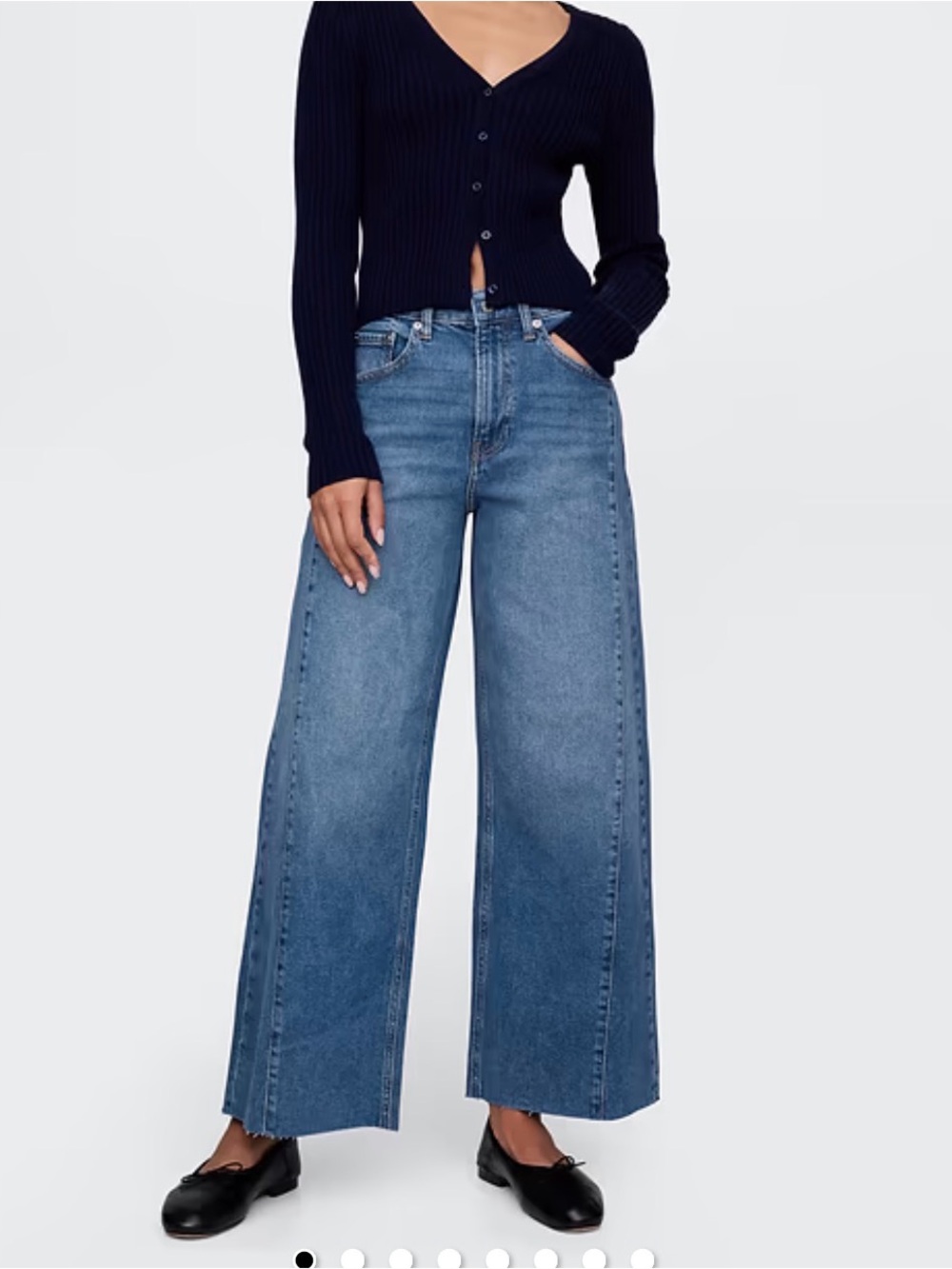 GAP high rise stride ankle jeans